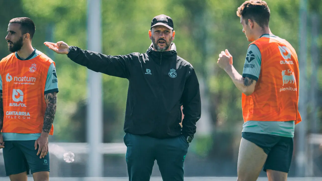 Jos&eacute; Alberto durante un entrenamiento en La Albericia. / RRC