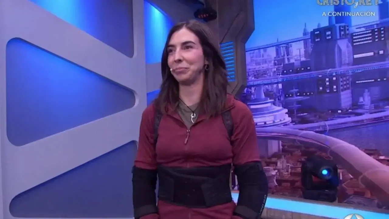 Marta Jim&eacute;nez durante una de sus intervenciones en 'El Hormiguero'. / Antena3