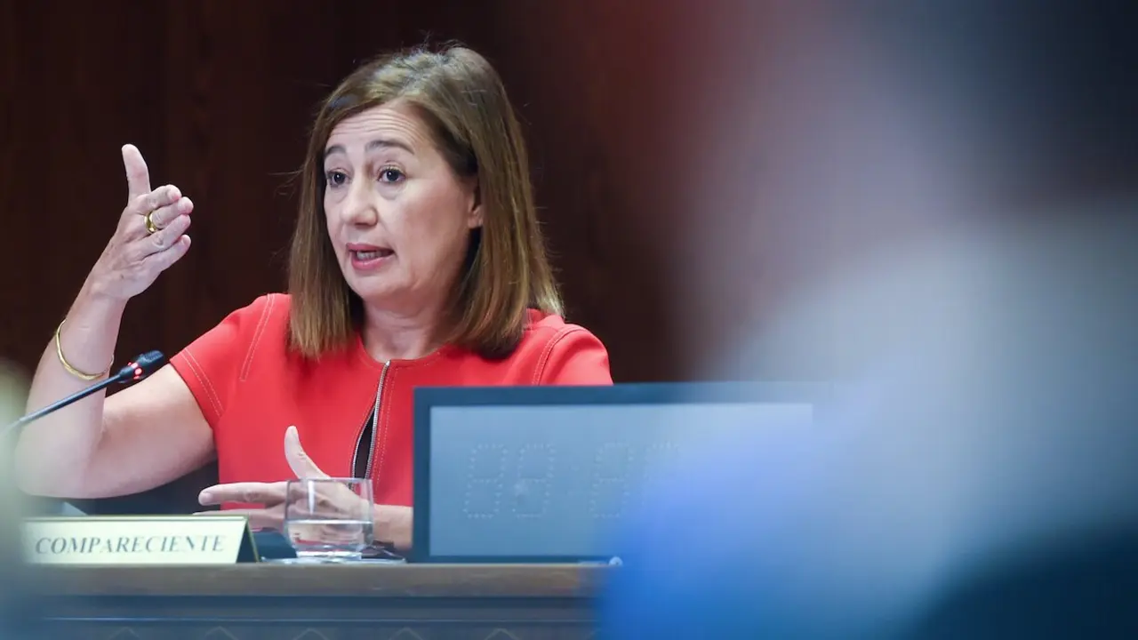 La expresidenta de las Islas Baleares y actual presidenta del Congreso, Francina Armengol, comparece ante la Comisi&oacute;n de Investigaci&oacute;n por el &lsquo;caso Koldo&rsquo;. Gustavo Valiente / Europa Press