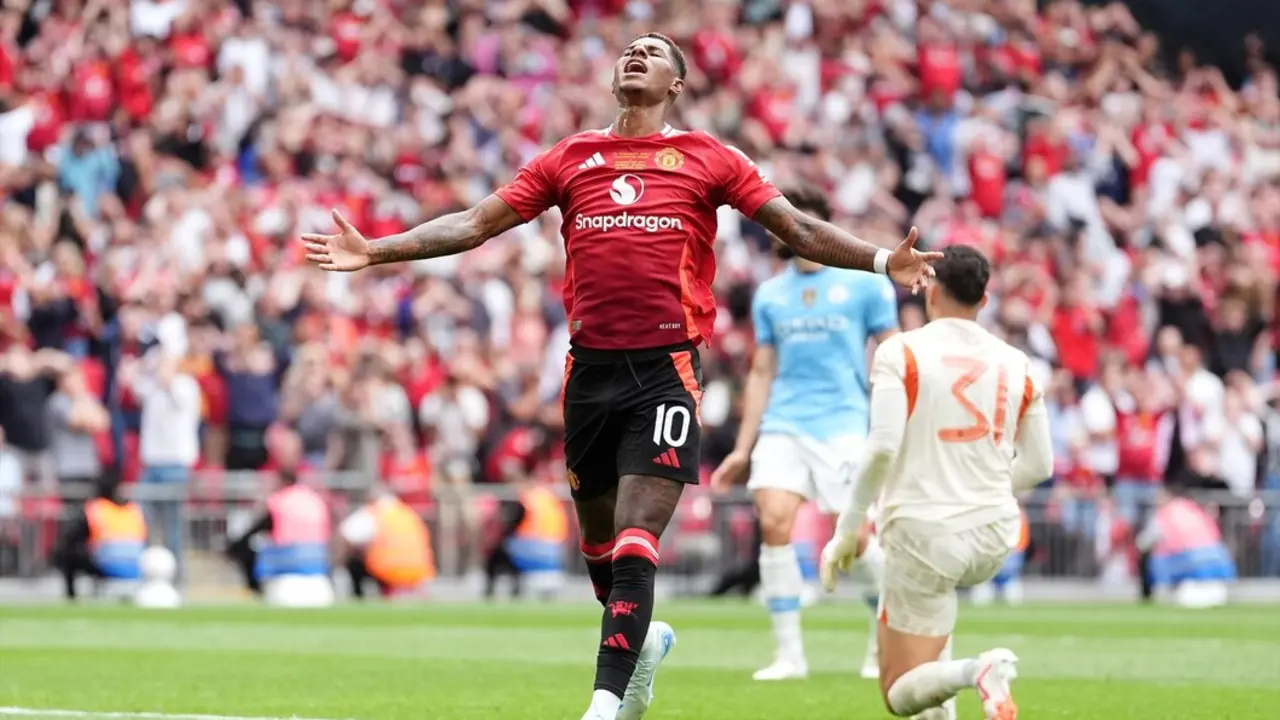 Marcus Rashford durante su etapa en el Manchester United. / Adam Davy
