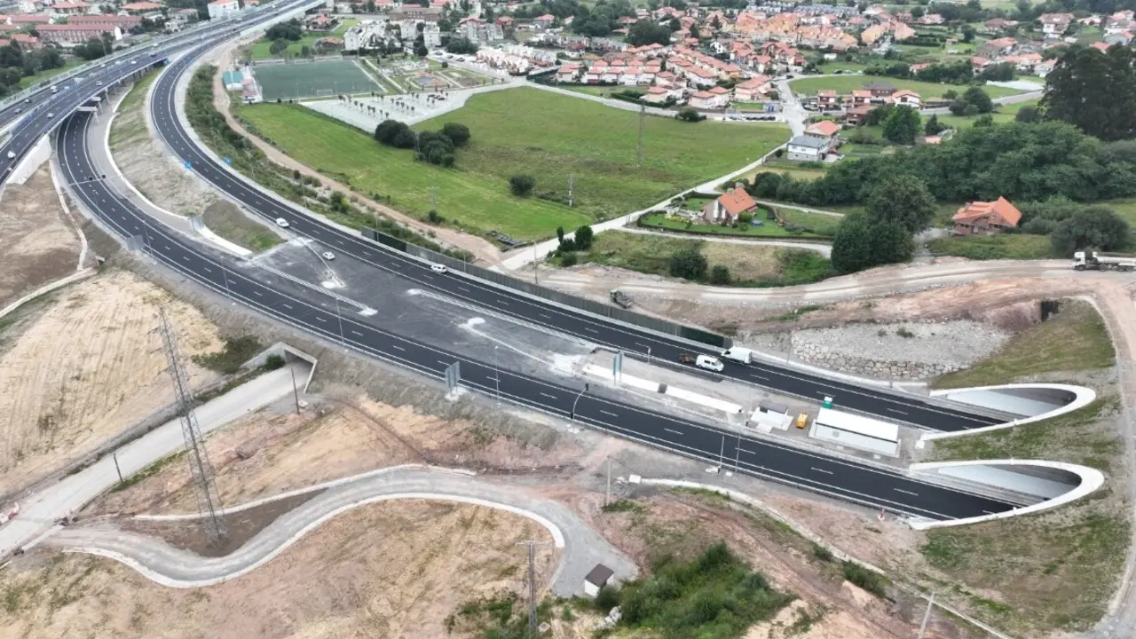 Resultado de las obras del nudo de Torrelavega. / A.E.