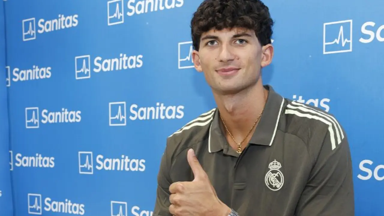 El jugador en el reconocimiento m&eacute;dico. / Real Madrid Basket