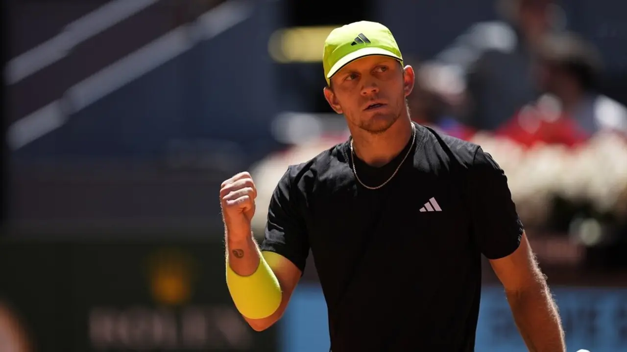 El espa&ntilde;ol Alejandro Davidovich durante el Mutua Madrid Open. / EP