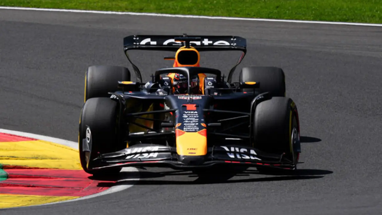 Max Verstappen en el circuito belga. / x
