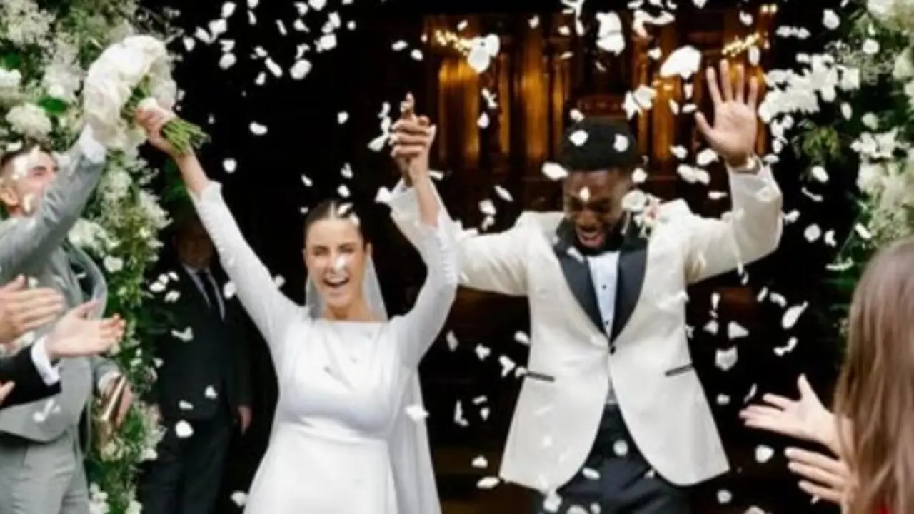El futbolista el d&iacute;a de su boda. / Instagram