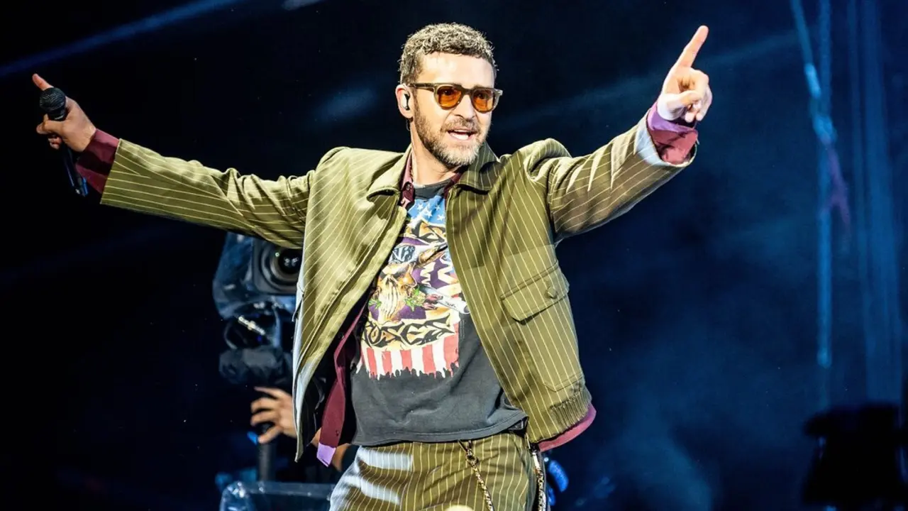 El cantante, Justin Timberlake, durante un concierto. / Mirko Fava