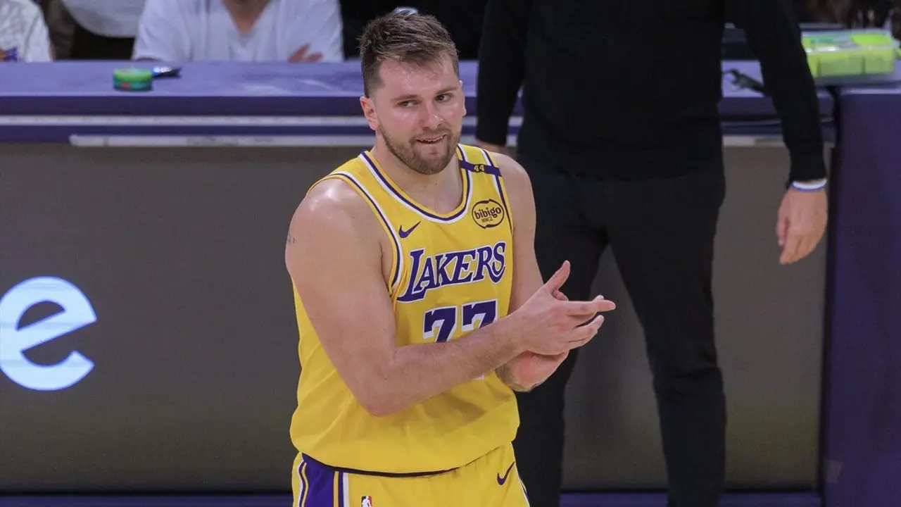 Luka Doncic en un partido con los Lakers. / EP