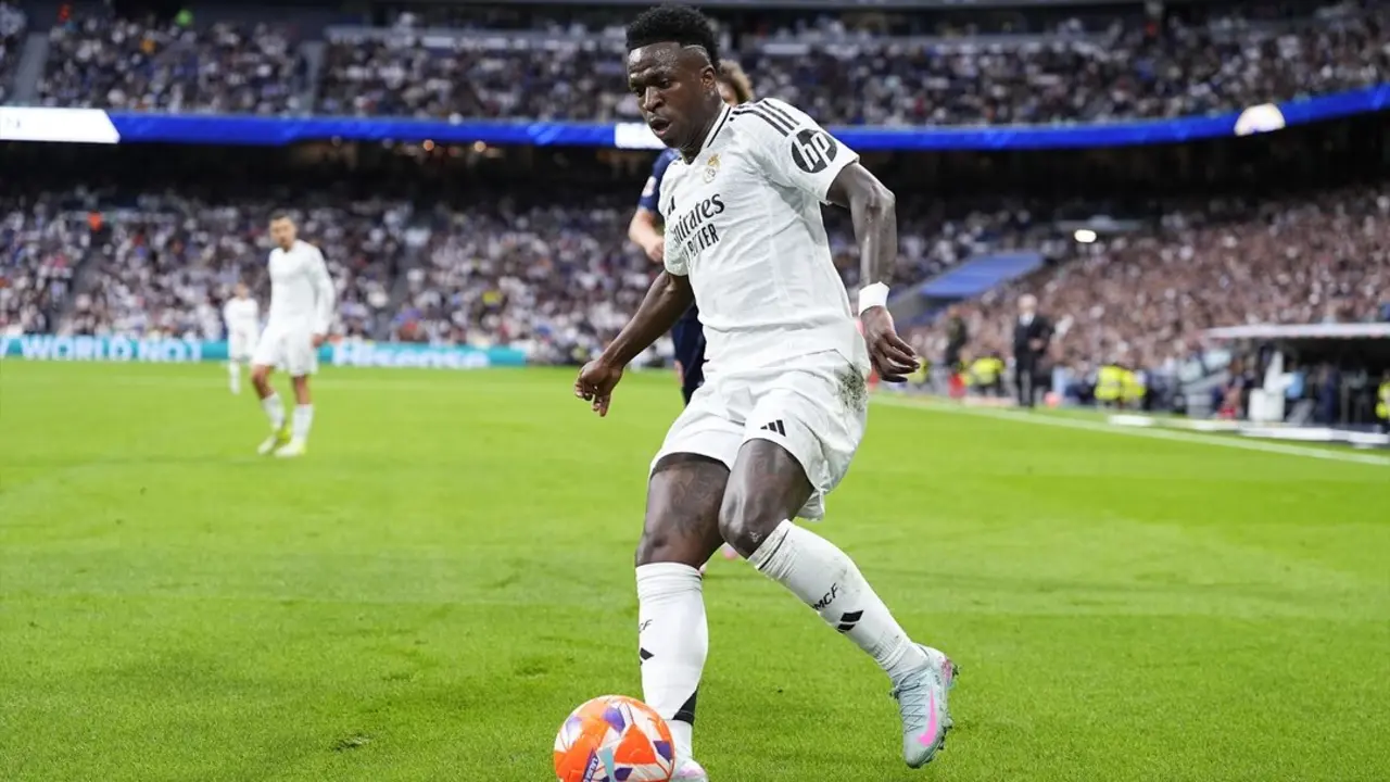 Vinicius Junior durante un partido con el Real Madrid. / EP