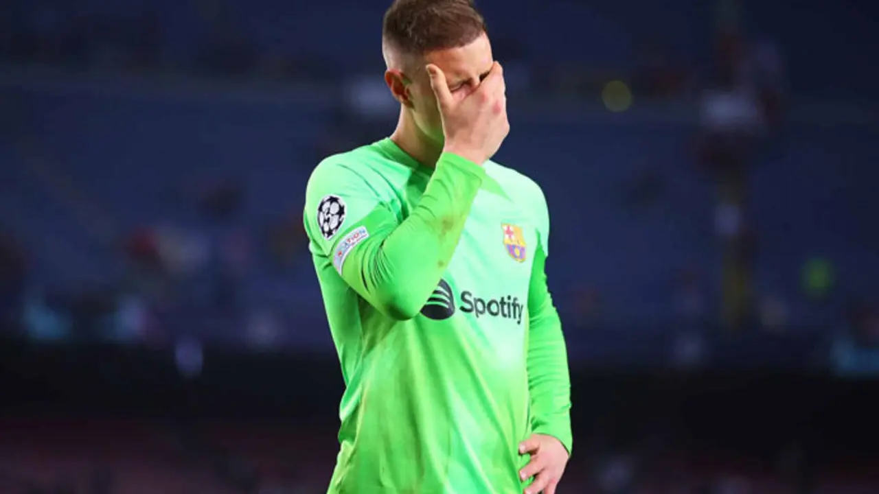 El guardameta del FC Barcelona, el alem&aacute;n Ter Stegen. / x
