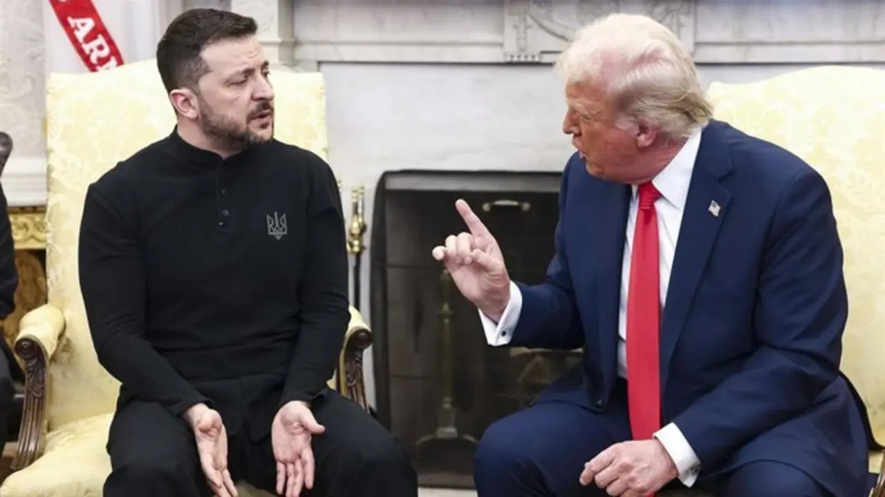Los presidentes, Donald Trump y Volod&iacute;mir Zelenski. / EP
