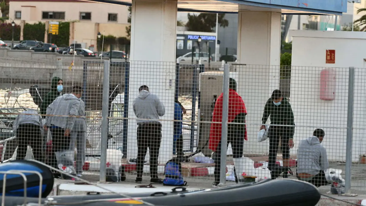Varios migrantes llegados a Ceuta. / EP