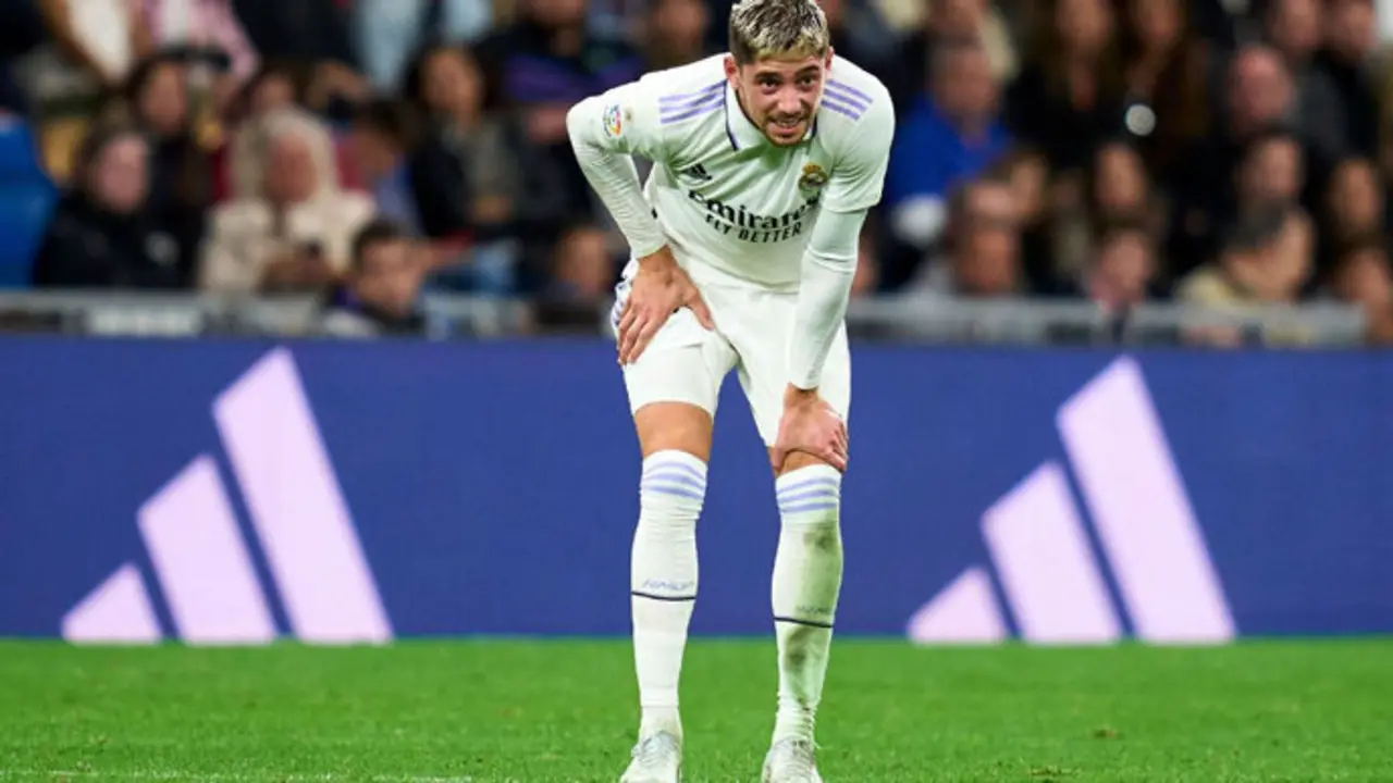 El jugador del real Madrid, Fede Valverde en un encuentro de Liga. / x