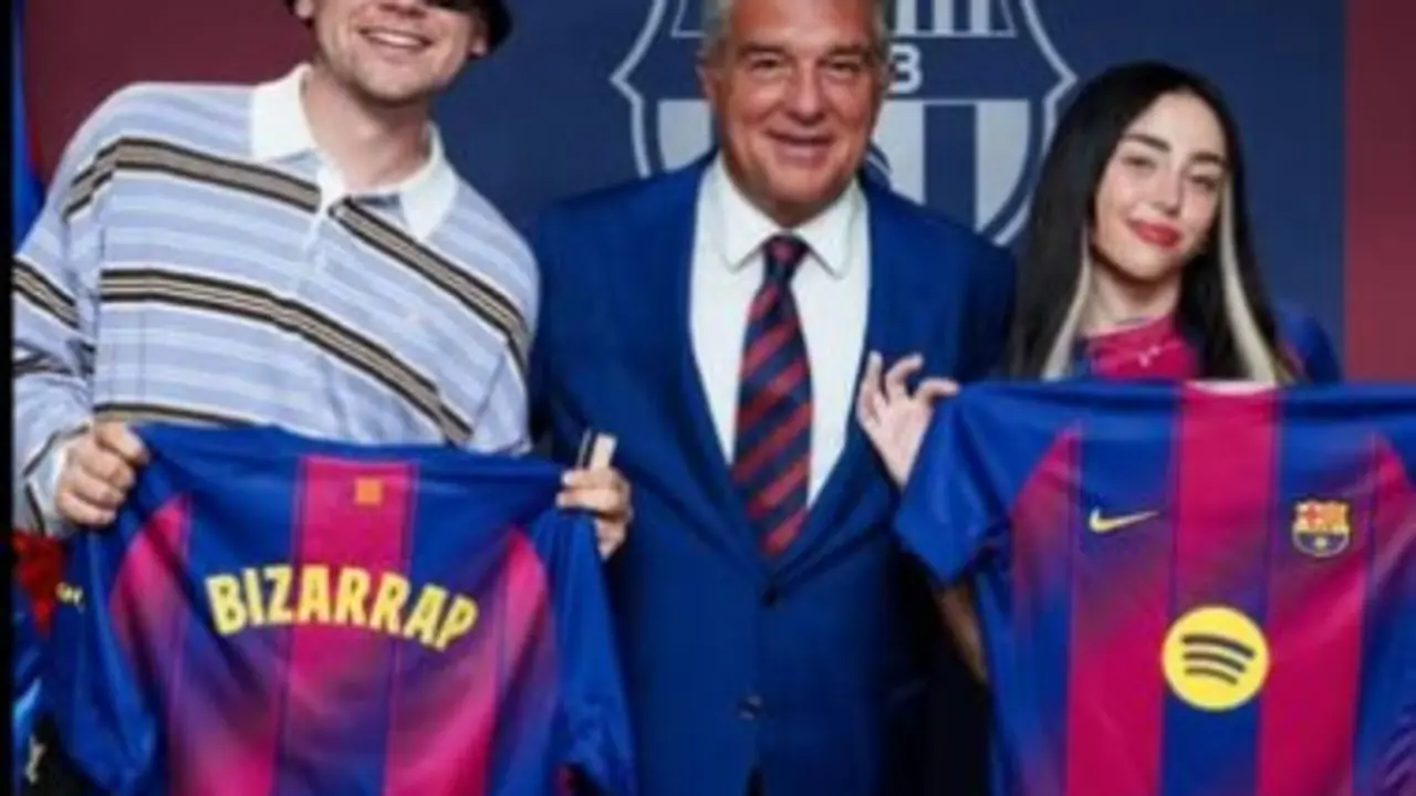 La cantante Nicki Nicole con una camiseta del Barcelona. / Instagram