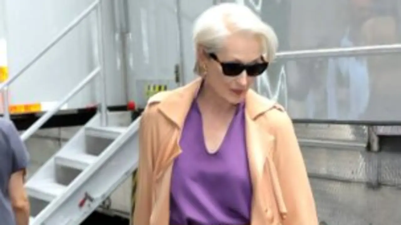 Meryl Streep durante el rodaje. / Redes Sociales