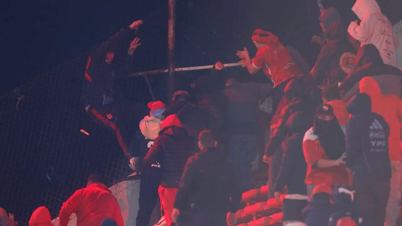 Disturbios durante la Copa Sudamericana. / X