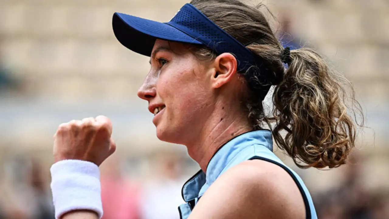 La tenista c&aacute;ntabra Cristina Bucsa en el US Open. / x