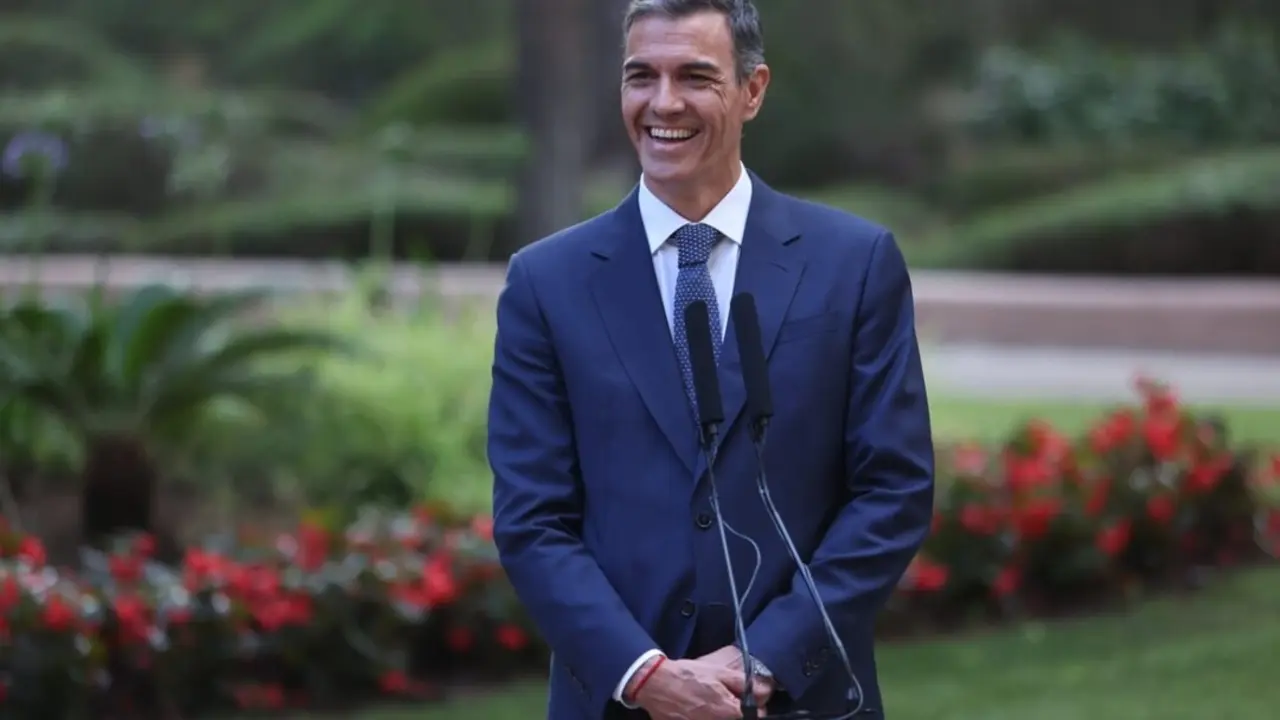 El presidente del Gobierno, Pedro S&aacute;nchez, comparece ante los medios de comunicaci&oacute;n. / Isaac Buj