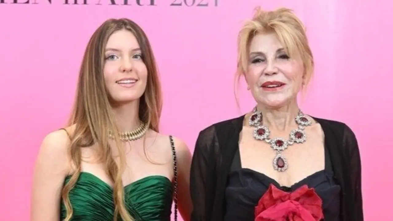Carmen Cervera, la Baronesa Thyssen, con su hija Carmen. EP / Archivo