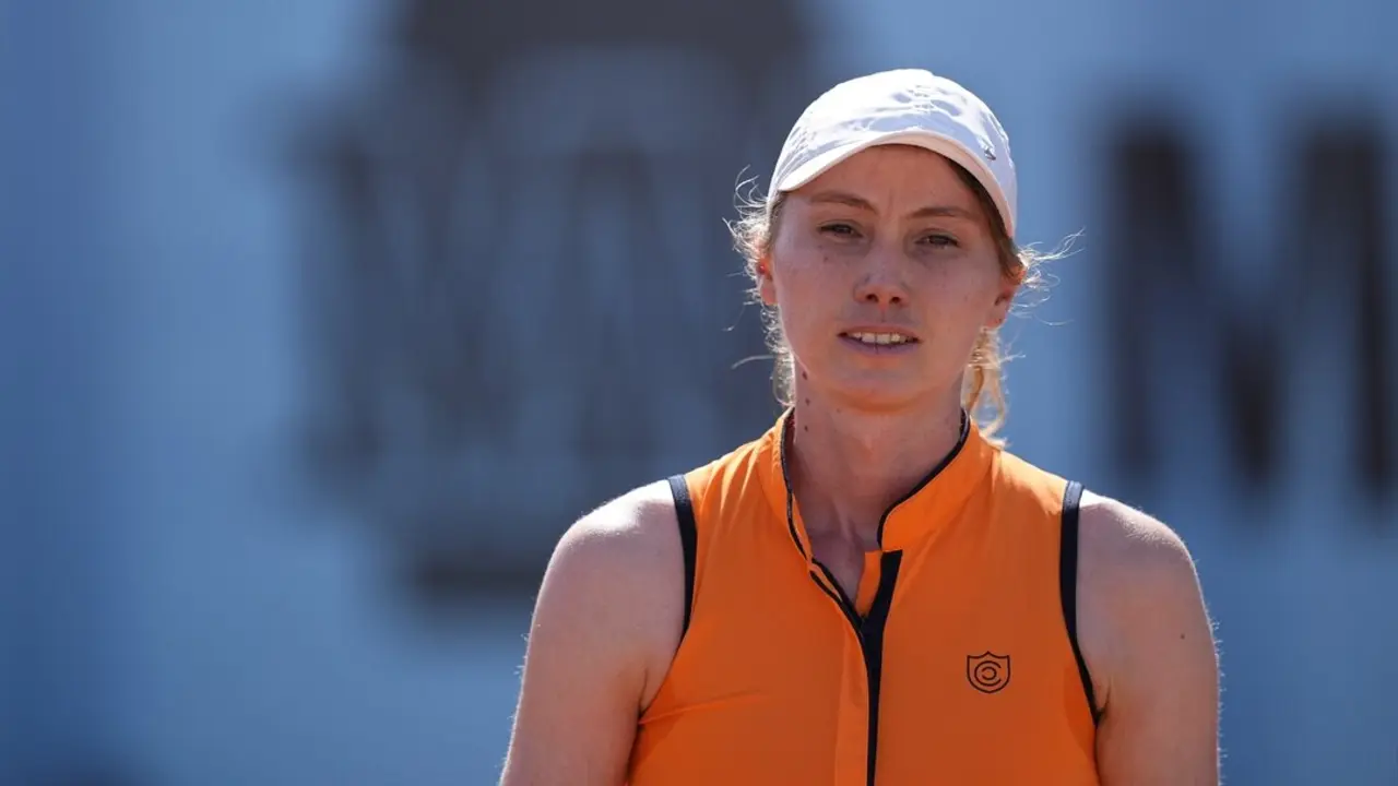Cristina Bucsa durante el Mutua Madrid Open. / EP