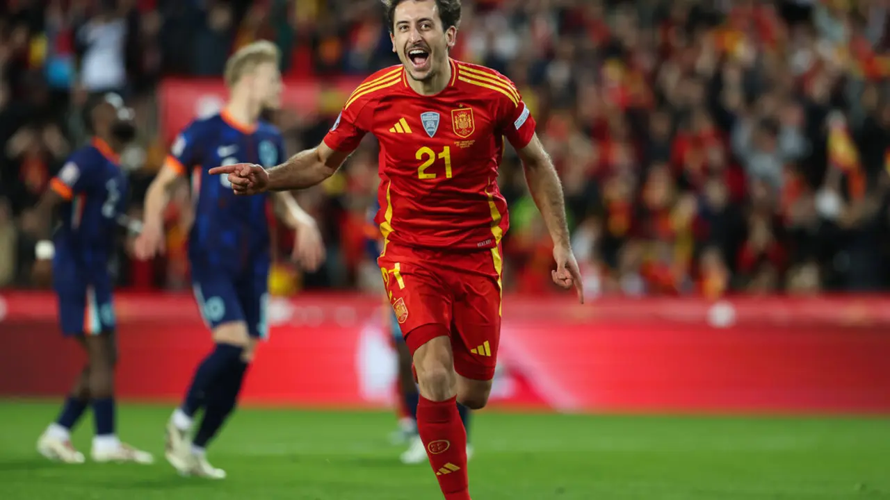 Mikel Oyarzabal durante el partido de ayer. / EP