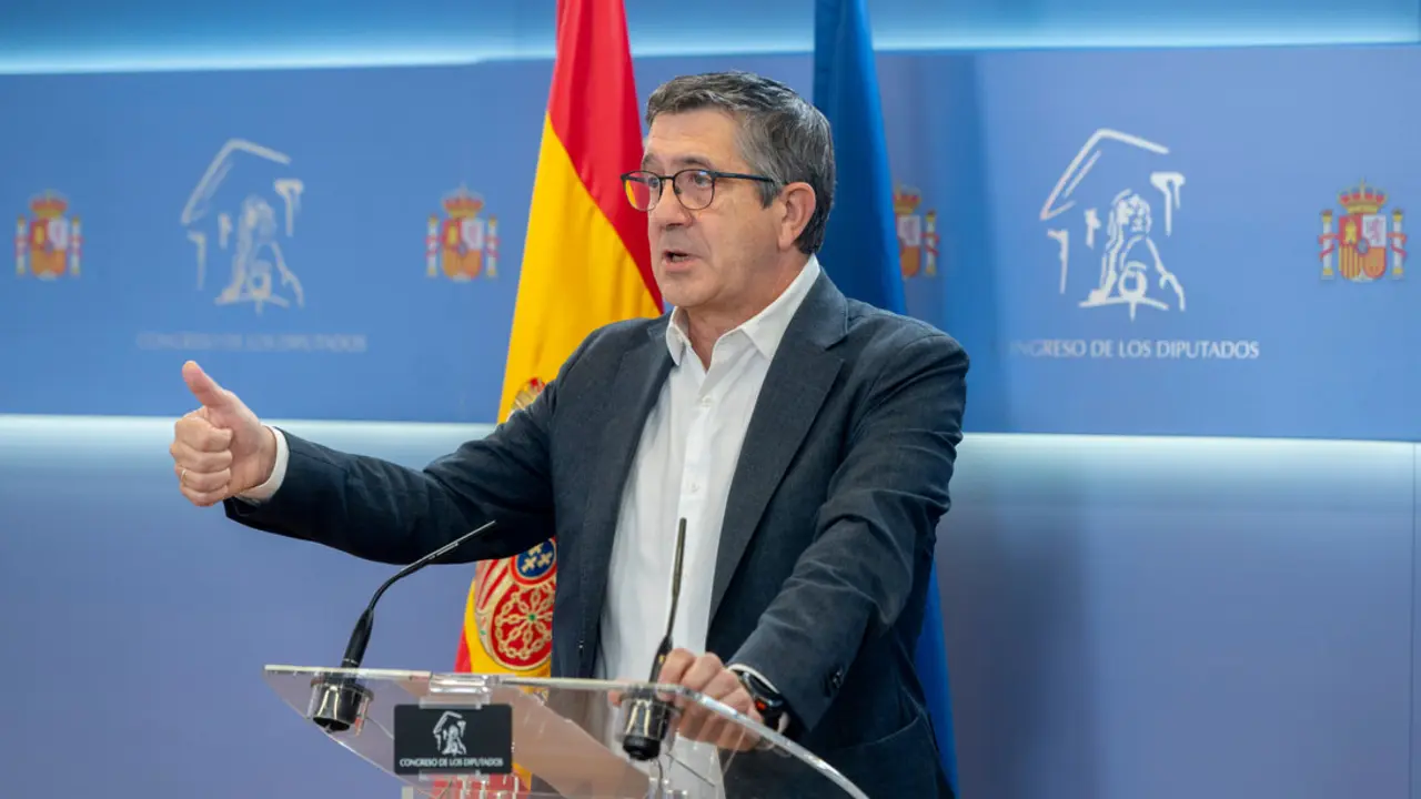 La portavoz del PSOE en el Congreso, Patxi L&oacute;pez. / EP