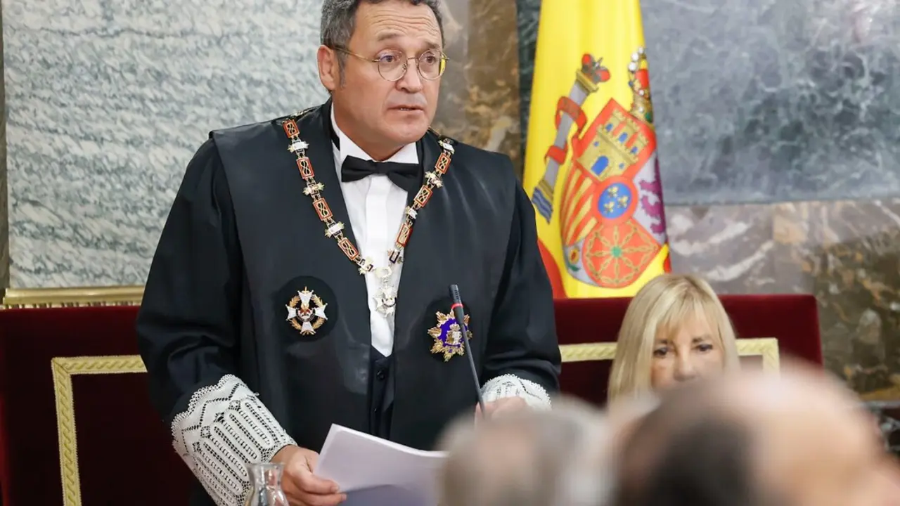 El fiscal general del Estado, &Aacute;lvaro Garc&iacute;a Ortiz durante el tradicional acto de apertura del a&ntilde;o judicial. / EP