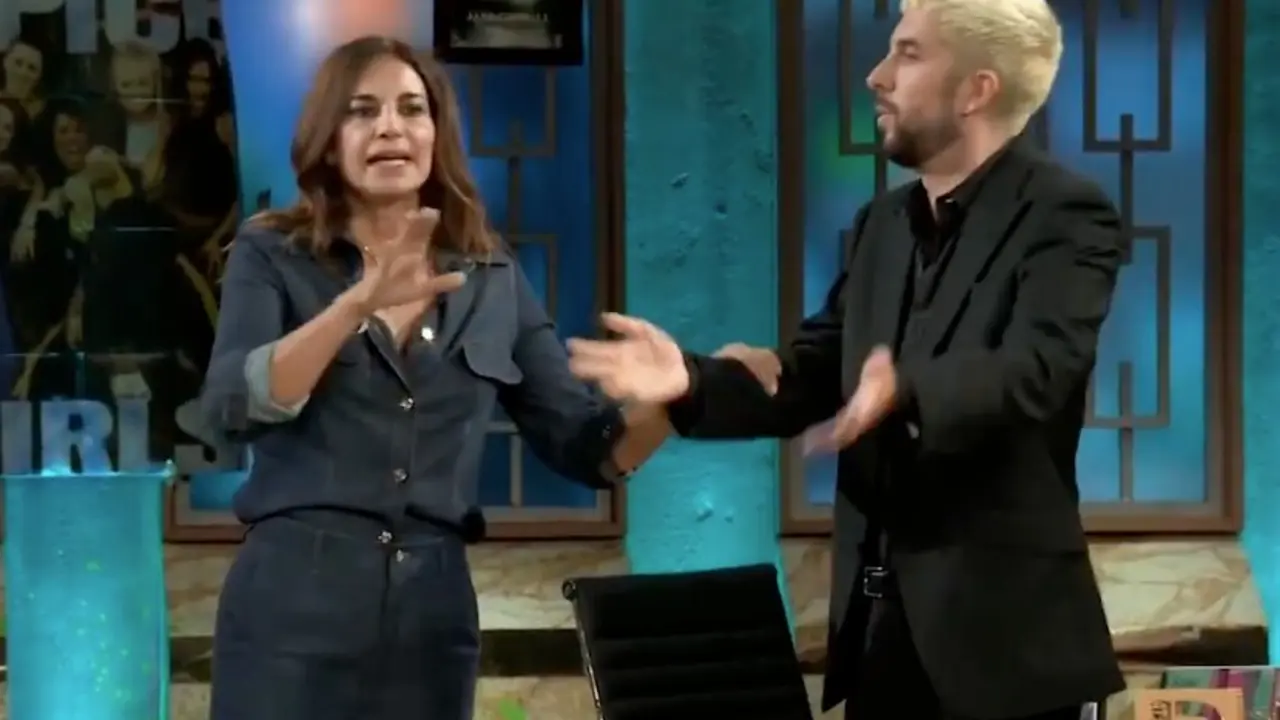 Maril&oacute; y Broncano durante la entrevista. / X