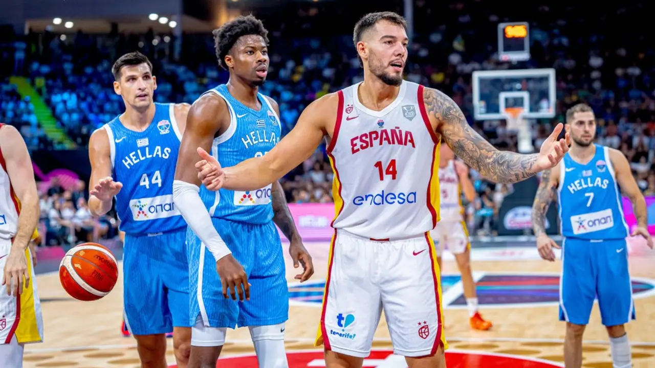 Willy durante un partid del Eurobasket. / BaloncestoESP