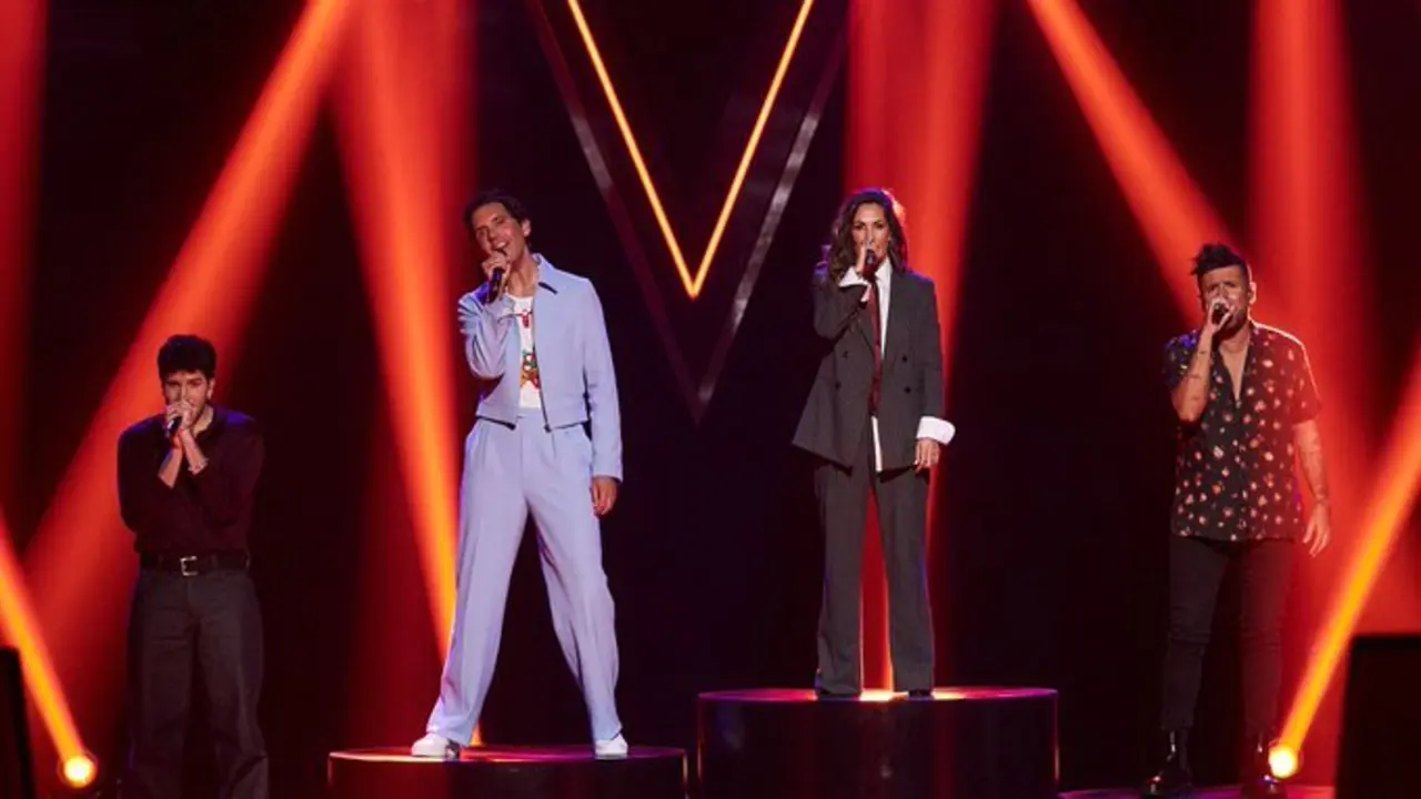 Los 'coaches' abren la gala de 'La Voz'. / A3