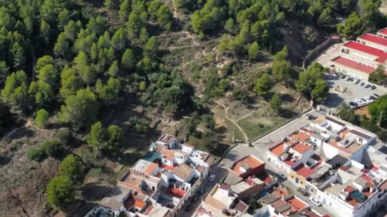 Inmediaciones del paraje de La Creu en el que se ha encontrado un cuerpo carbonizado. / A.O.