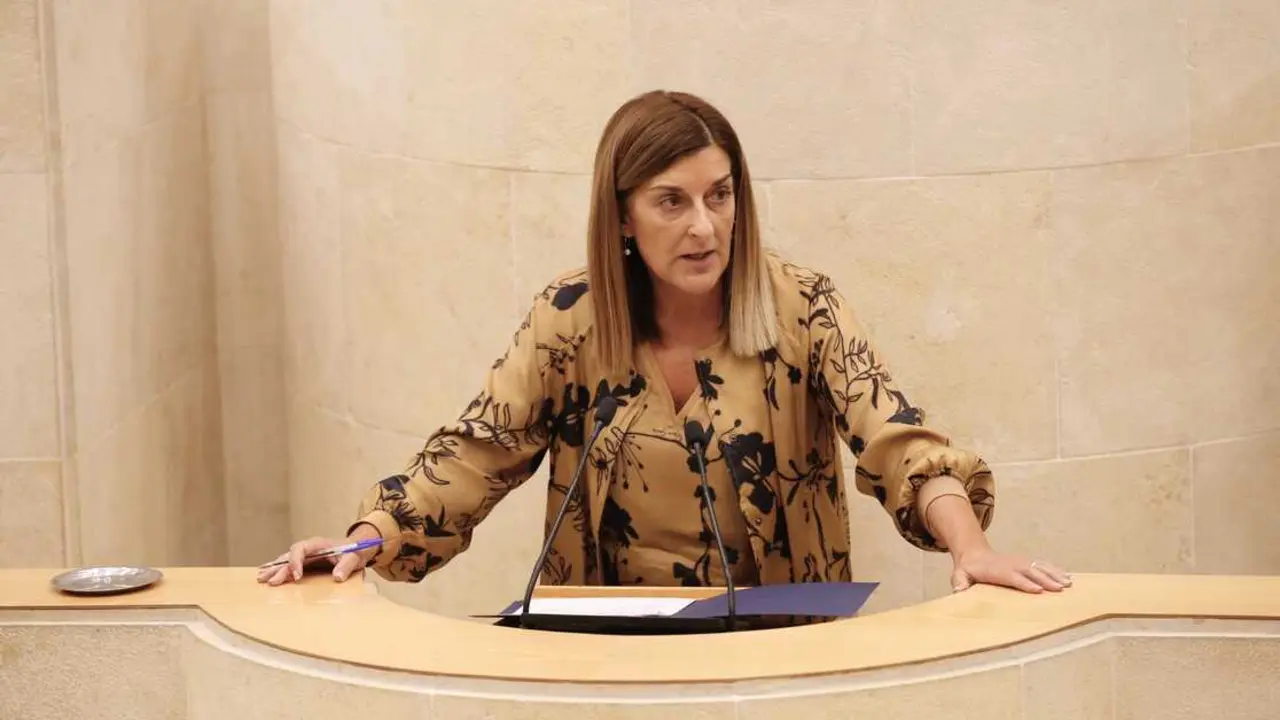 Buruaga en el Pleno del Parlamento. / A.E