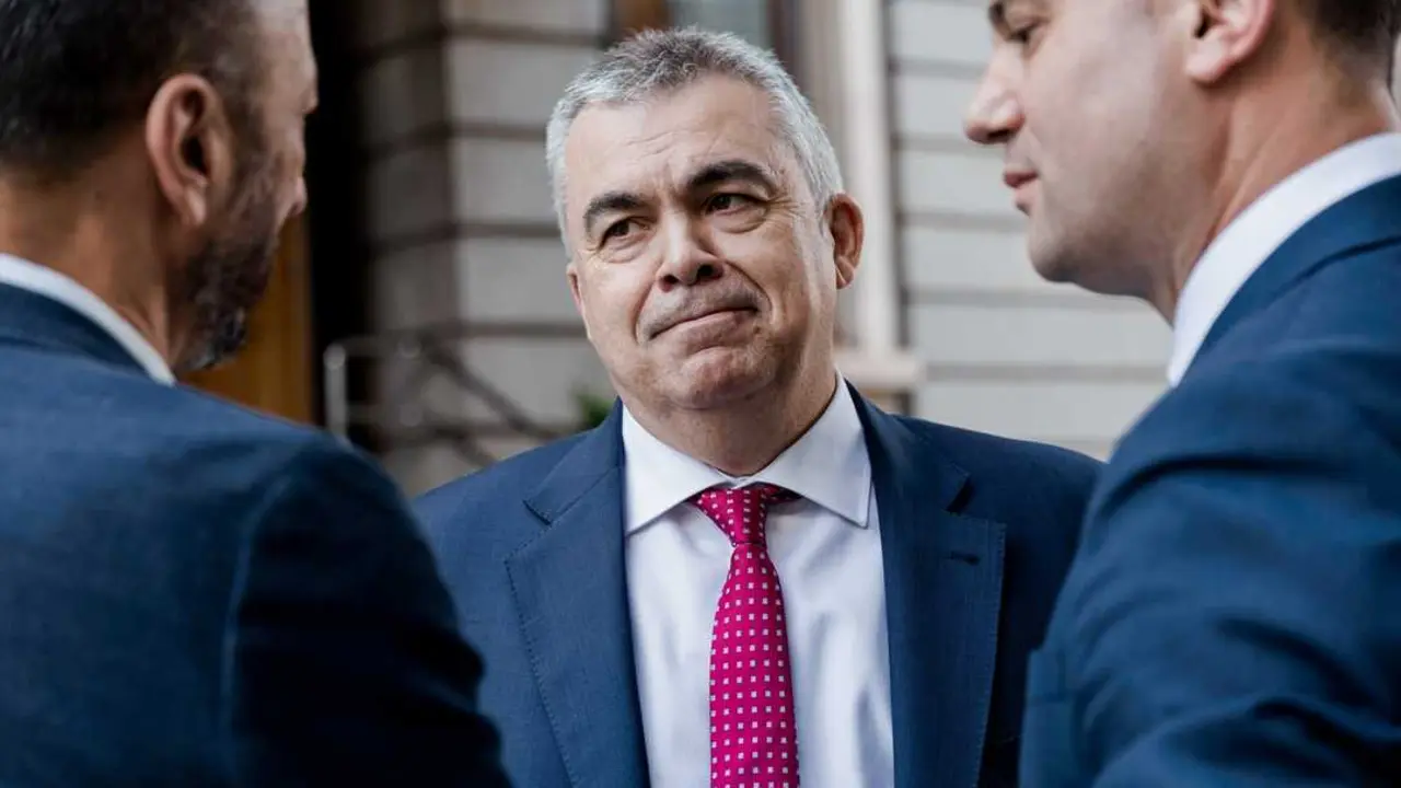 El exsecretario de Organizaci&oacute;n del PSOE, Santos Cerd&aacute;n, en el Congreso de los Diputados. / Carlos Luj&aacute;n