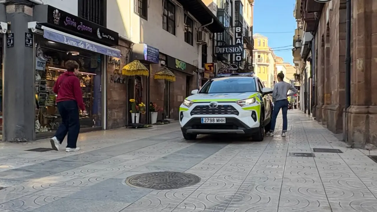 Agentes de Polic&iacute;a en la zona del centro de Torrelavega. / Alerta