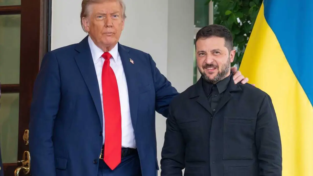 Trump y Zelenski durante una reuni&oacute;n. / EP / Joey Sussman