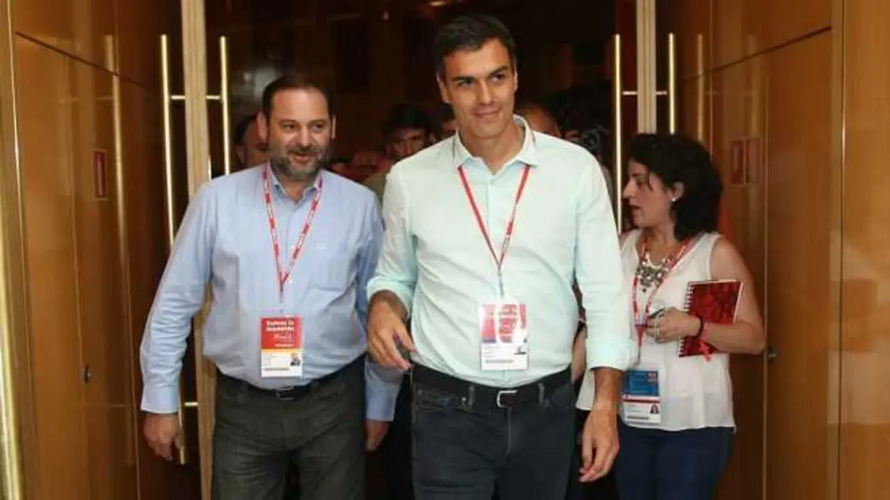 Pedro S&aacute;nchez y Jos&eacute; Luis &Aacute;balos en una imagen de archivo. / EP