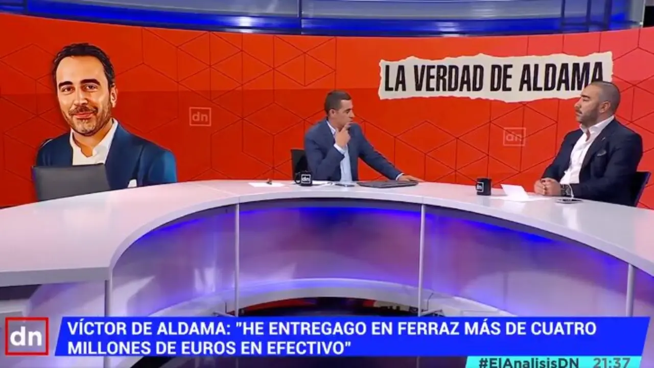 V&iacute;ctor de Aldama en 'El An&aacute;lisis: Diario de la Noche' (Telemadrid).