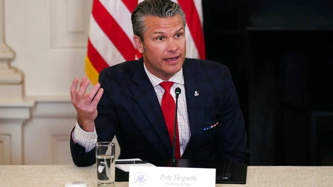El secretario de Defensa de Estados Unidos, Pete Hegseth, durante un acto en la Casa Blanca. / Archivo / EP