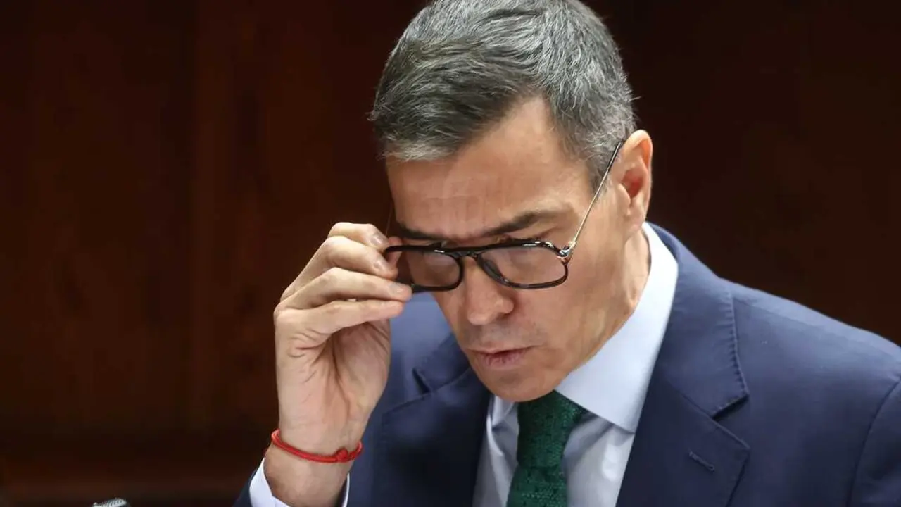 El presidente del Gobierno, Pedro S&aacute;nchez, comparece en la Comisi&oacute;n de Investigaci&oacute;n sobre el 'caso Koldo', en el Senado. / Eduardo Parra