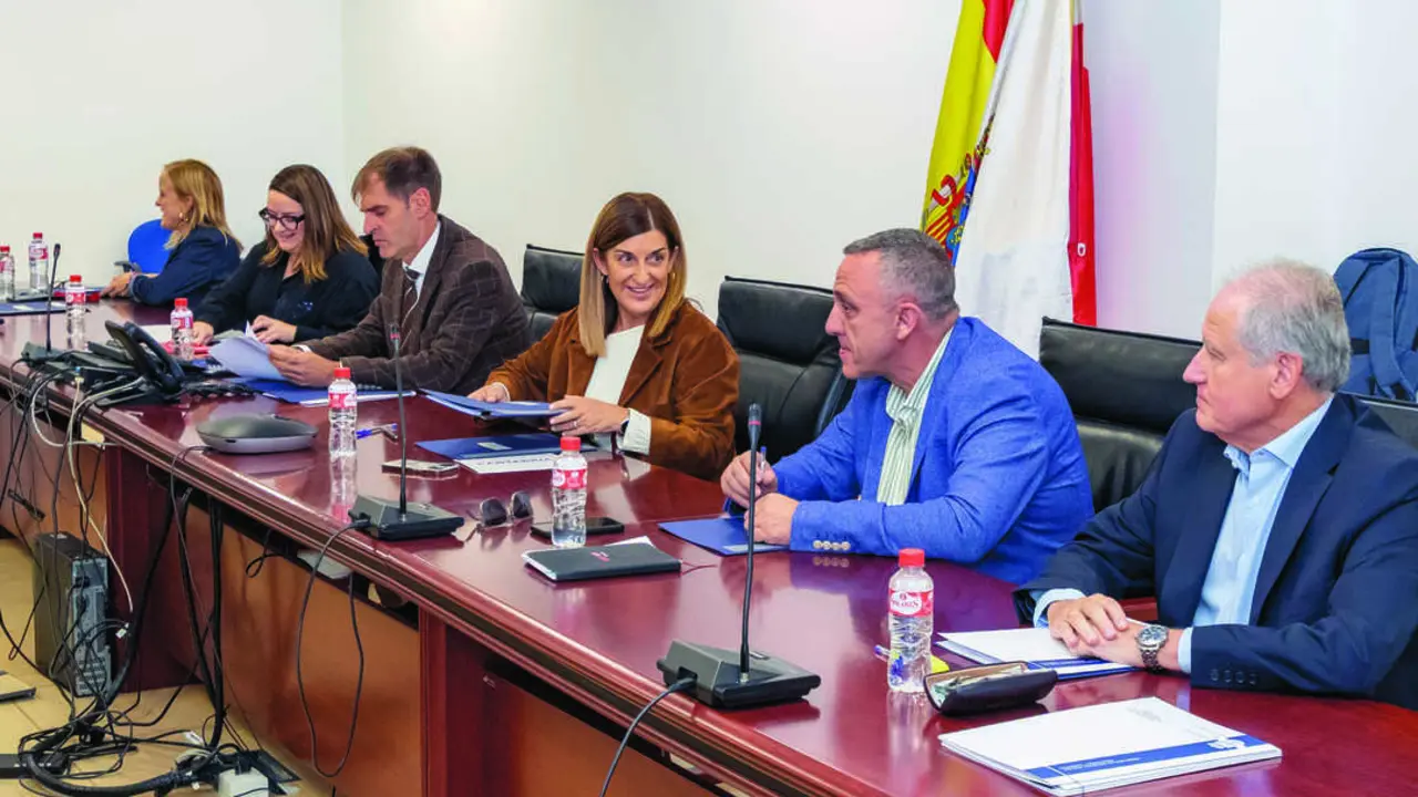 La presidenta de Cantabria, Mar&iacute;a Jos&eacute; S&aacute;enz de Buruaga, durante la reuni&oacute;n del Consejo del Di&aacute;logo Social celebrada ayer en Santander. / Alerta