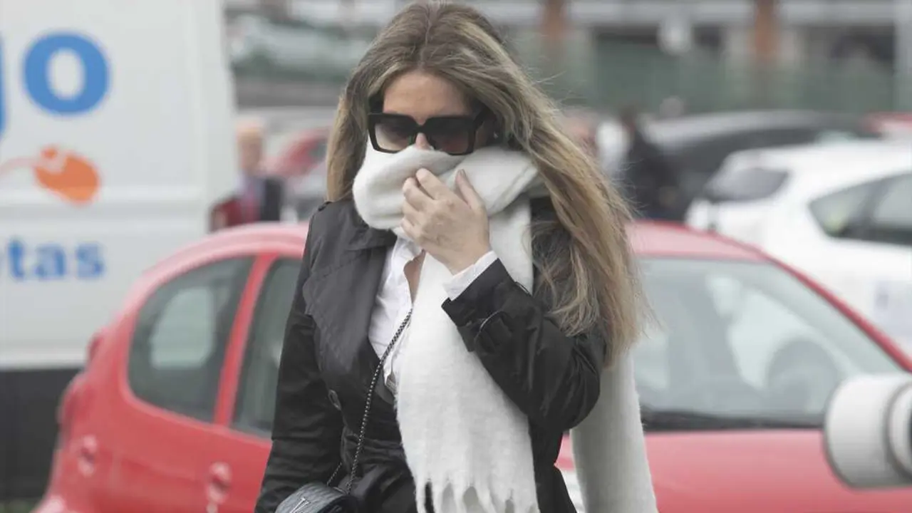La Miss Asturias vinculada a &Aacute;balos, Claudia Montes, llega a los juzgados de Gij&oacute;n para testificar por el &lsquo;caso Koldo&rsquo;. / Jorge Peteiro