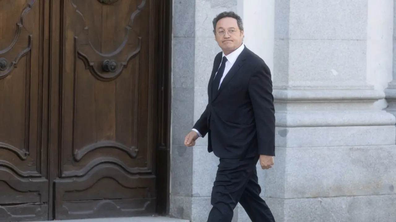 El fiscal General del Estado, &Aacute;lvaro Garc&iacute;a Ortiz, durante la primera jornada del juicio. / Eduardo Parra