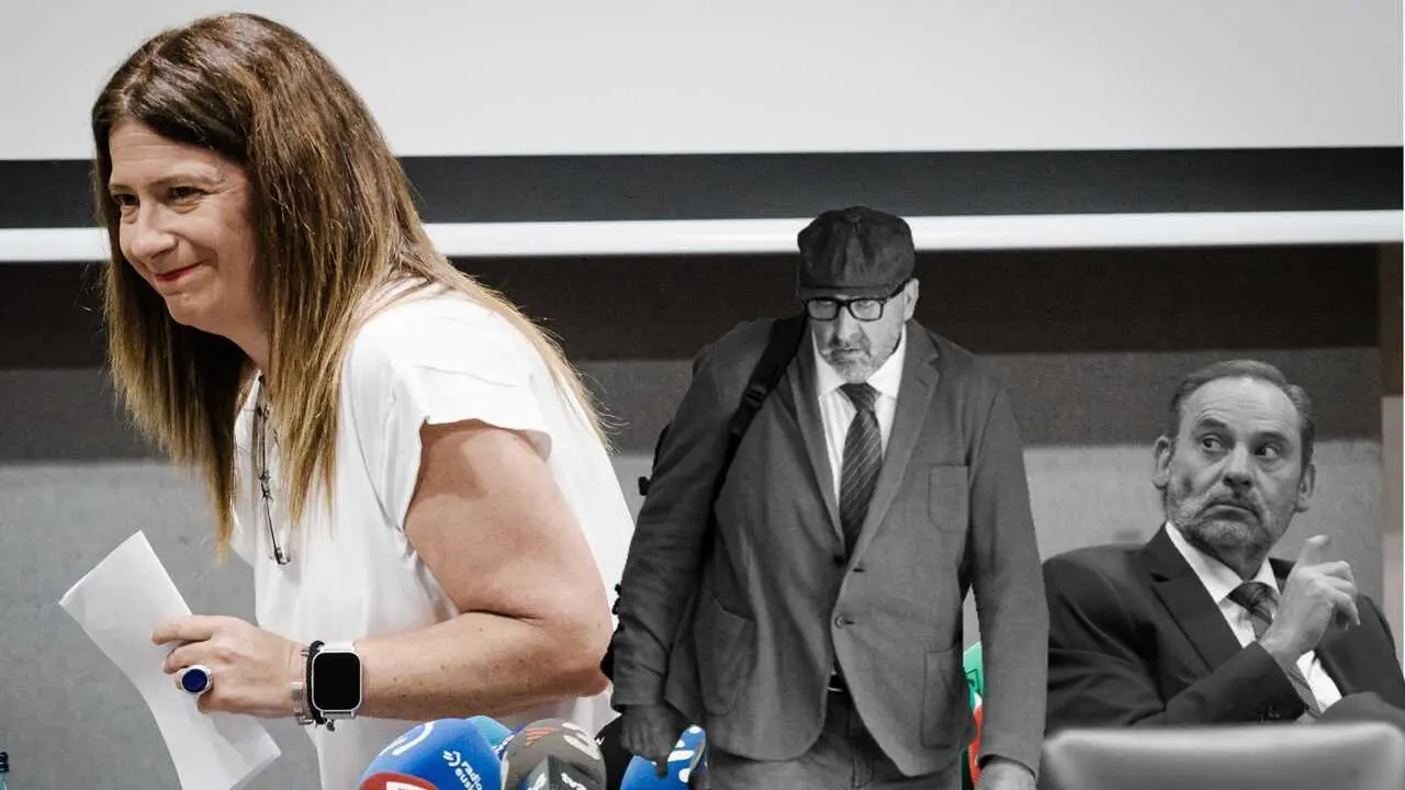 La 'fontanera del PSOE', Leire D&iacute;ez y Koldo y &Aacute;balos. / EP