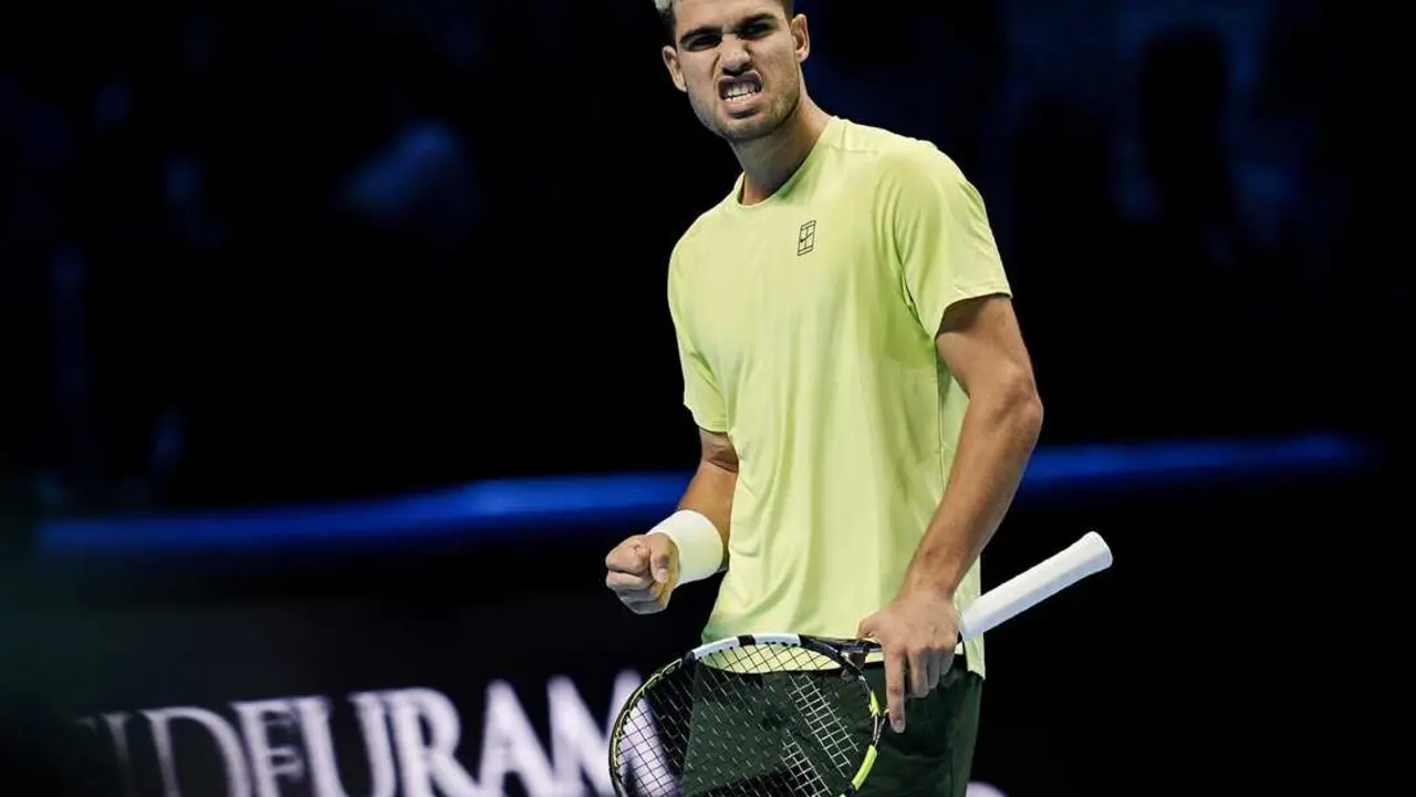 El tenista, Carlos Alcaraz, durante las ATP Finals. / Marco Alpozzi