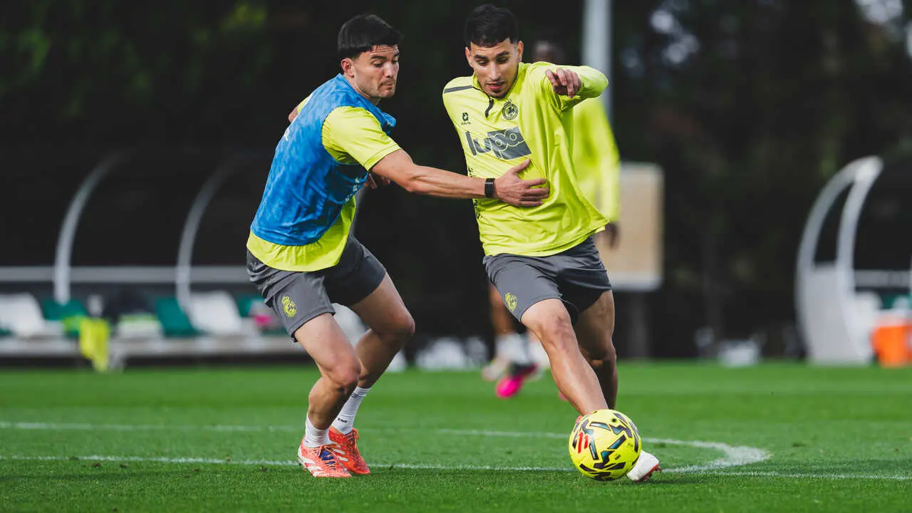 Gustavo Puerta se convierte en una pieza clave del Racing en LaLiga Hypermotion. / EP