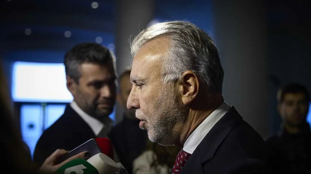 El ministro de Pol&iacute;tica Territorial y Memoria Democr&aacute;tica, &Aacute;ngel V&iacute;ctor Torres, durante el Congreso Espa&ntilde;a 360&ordm;, en el Hotel Palace, a 27 de noviembre de 2025, en Madrid (Espa&ntilde;a). Firma: Jes&uacute;s Hell&iacute;n / Europa Press