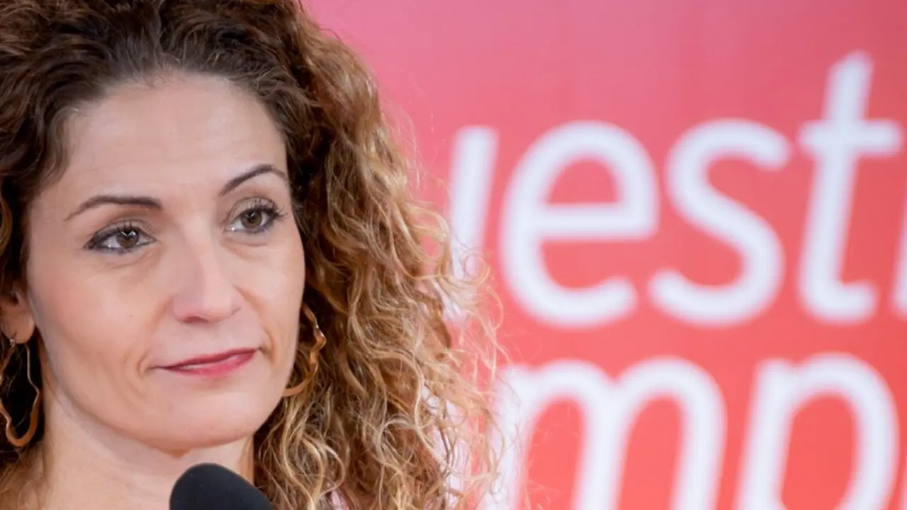 La portavoz de la Comisi&oacute;n Ejecutiva Auton&oacute;mica del PSOE, Ainoa Qui&ntilde;ones.