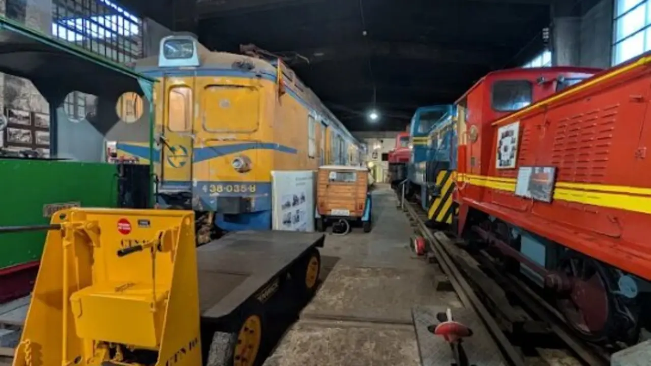 Vista del interior del Museo c&aacute;ntabro del Ferrocarril. / M.C.F.