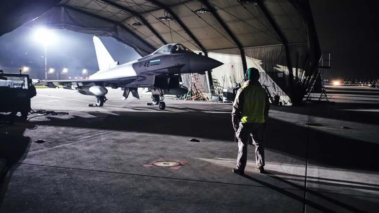 Un caza Eurofighter. / JOSE FIGUEREDO LOPEZ