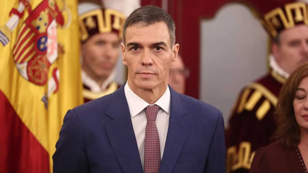 El presidente del Gobierno, Pedro S&aacute;nchez, durante el acto institucional por el D&iacute;a de la Constituci&oacute;n. / Eduardo Parra