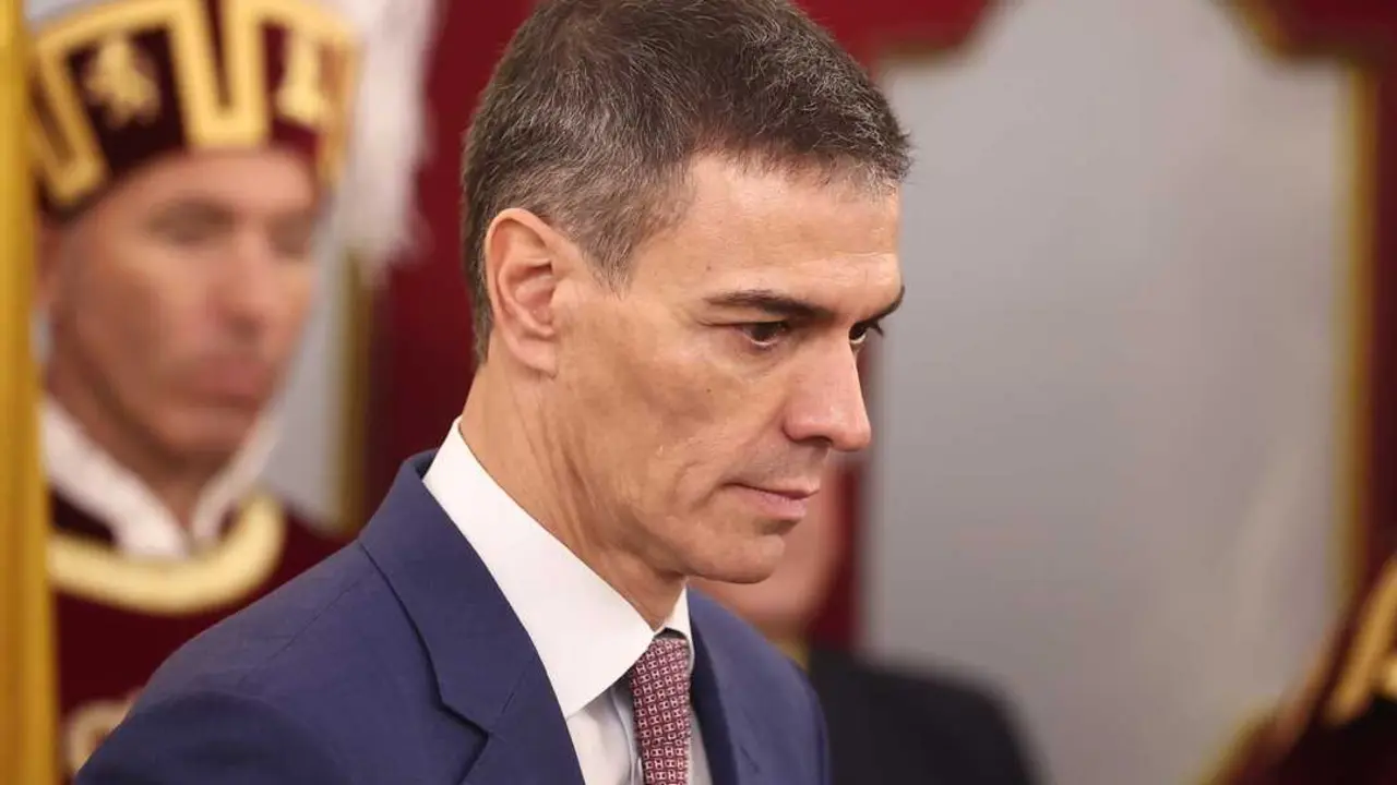 El presidente del Gobierno, Pedro S&aacute;nchez, durante el acto institucional por el D&iacute;a de la Constituci&oacute;n. / Eduardo Parra